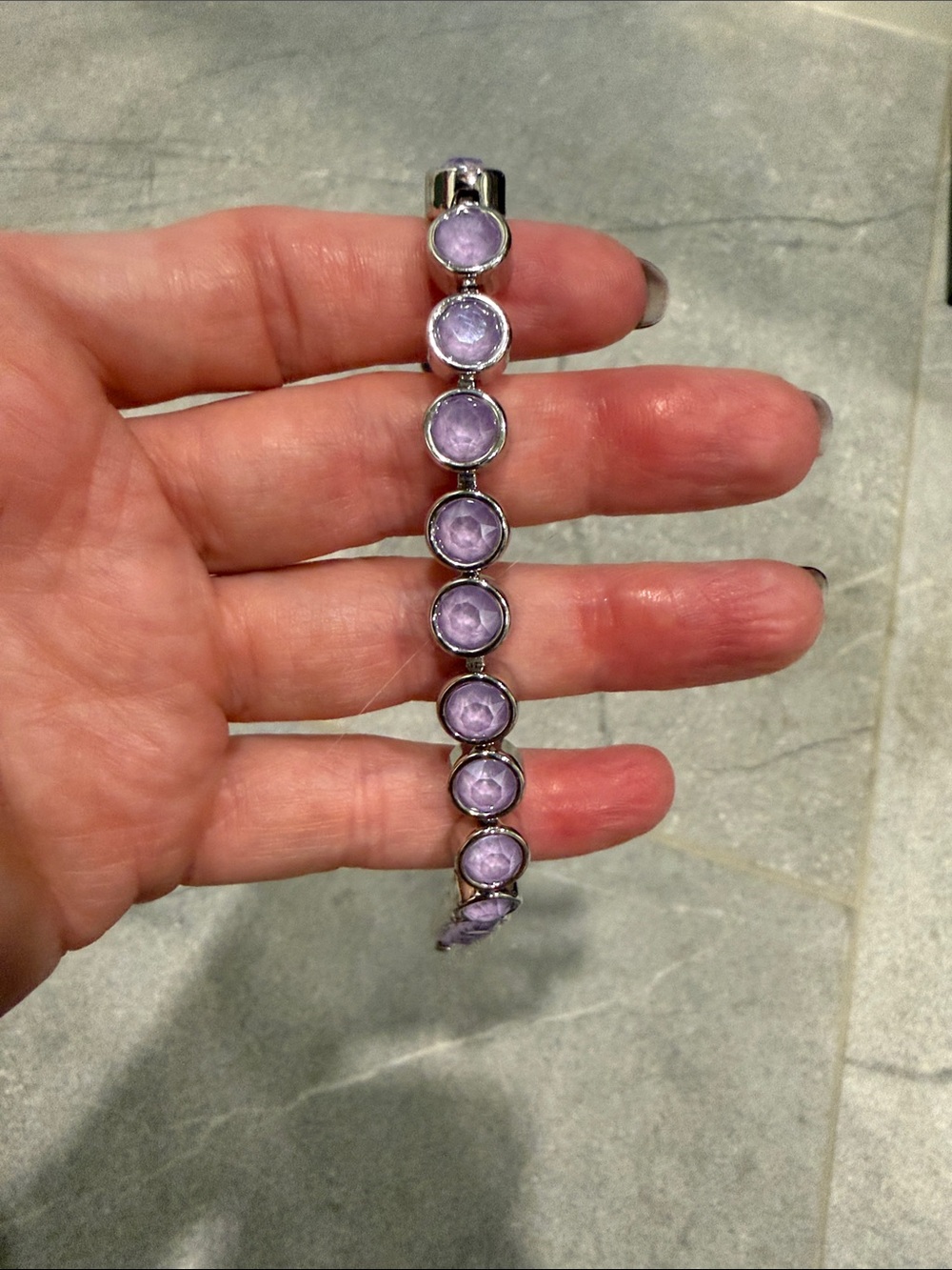Touchstone Crystal Lavender Ice Bracelet